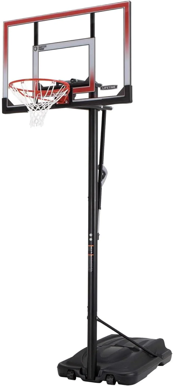 Lifetime, 71566 50 Inch Shatter Proof Portable Basketball Hoop