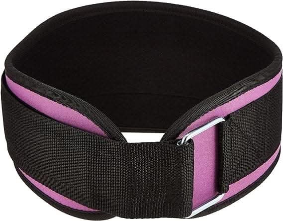 York, Fitness Nylon Workout Belt, 60212, Black/Purple