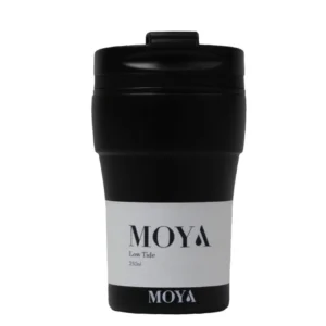 Moya "Low Tide" 250ml Travel Coffee Mug Black/Black