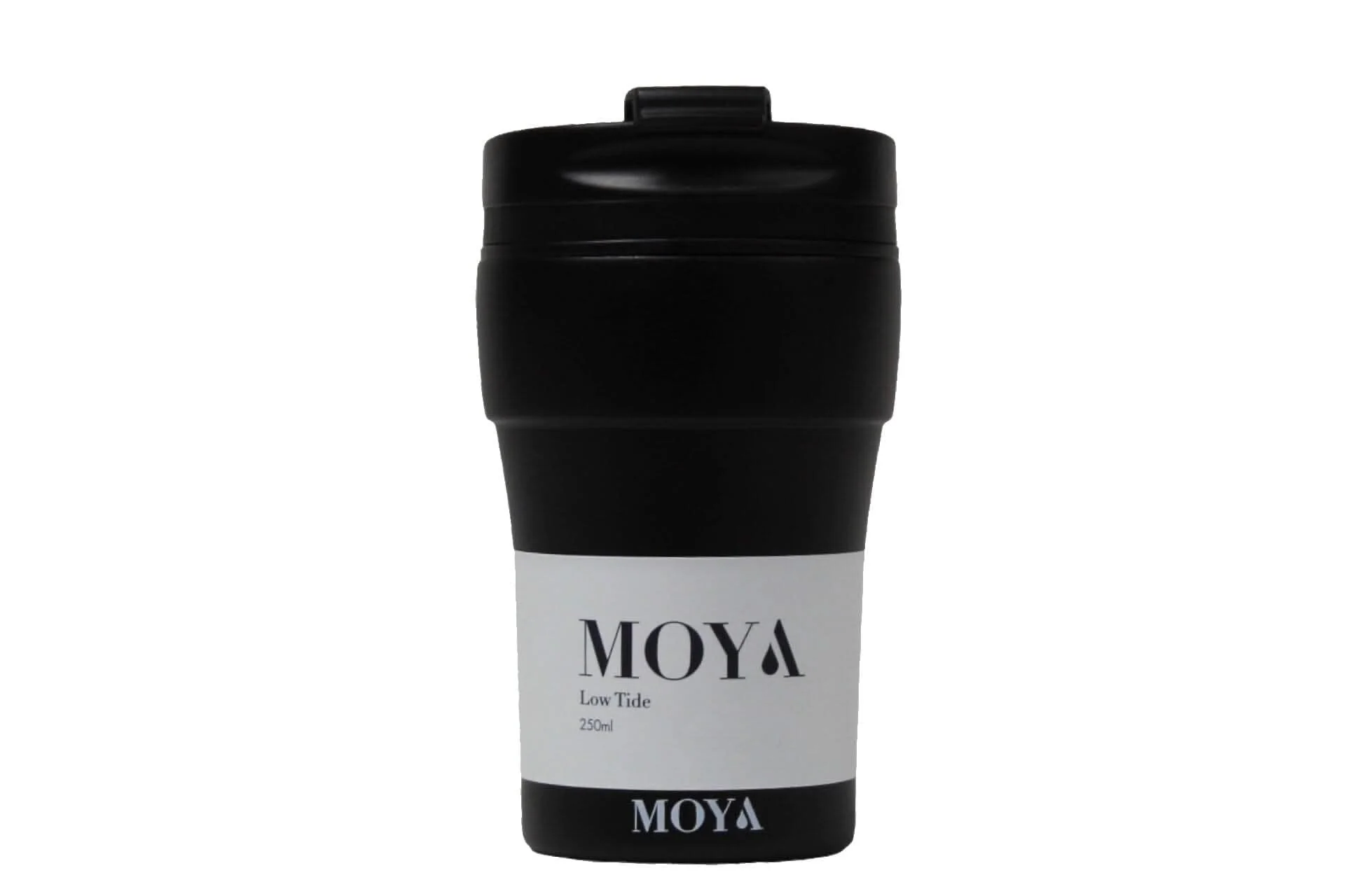 Moya "Low Tide" 250ml Travel Coffee Mug Black/Black