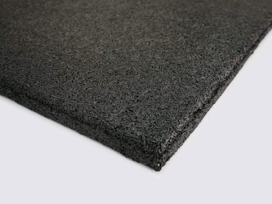 VersaFit Commercial 1m x 1m x 15mm Rubber Flooring tile / mat - Black