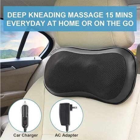 RENPHO Shiatsu Lower Back Neck Massage Pillow with Heat, 3-Speeds with Net Cover