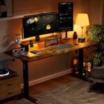 Kingsmith ETSFI21 Smart Adjustable Electric Standing Desk with Drawer and Monitor Stand - Image 11