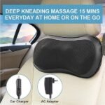 RENPHO Shiatsu Lower Back Neck Massage Pillow with Heat, 3-Speeds with Net Cover - Image 2