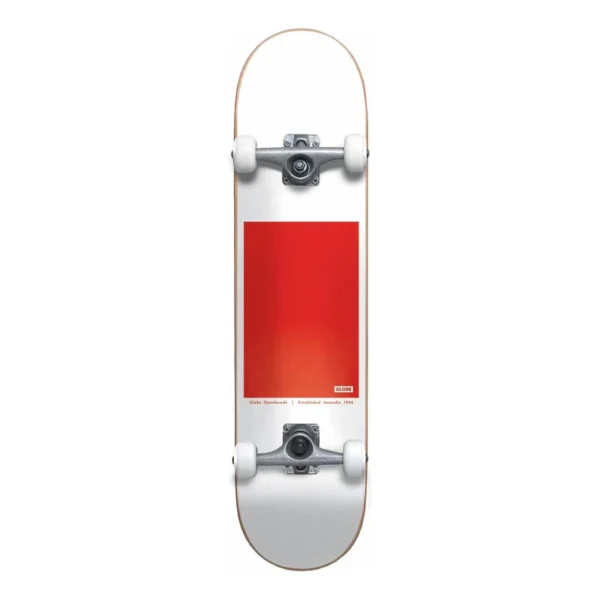 Globe G0 Black Serif G0 Black Serif White/Red 8.0FU Skateboard