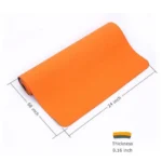 Liveup, Tpe Yoga Mat 173*61*0.4Cm, Ls3237, Orange+Grey - Image 4