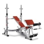 BH Fitness, Multi Position Free Weight Bench Optima Press, G330, Red & Silver