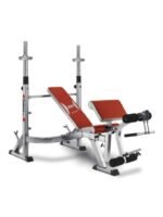 BH Fitness, Multi Position Free Weight Bench Optima Press, G330, Red & Silver