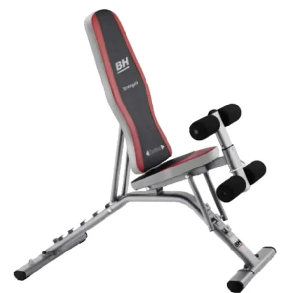 BH Fitness, Multi Position Bench Optima, G320, Red & Silver