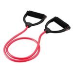 York, Fitness Resistance Tube Level 1 Firm Grip Handle, Red/Black