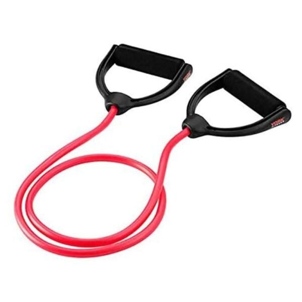 York, Fitness Resistance Tube Level 1 Firm Grip Handle, Red/Black