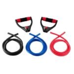York, Fitness Resistance Tube Level 3 Firm Grip Handle, 60238, Multi-Color