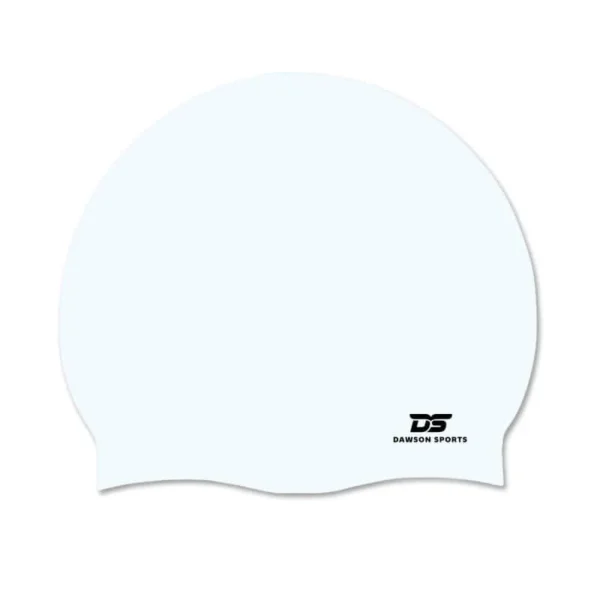 DS Junior Silicone Swimming Cap - White