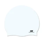 DS Adult Silicone Swimming Cap - White