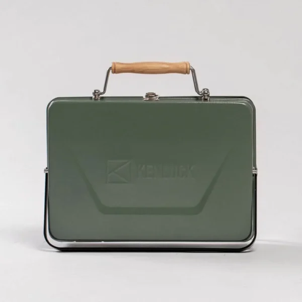 Kenluck Buddy Grill, Portable Barbeque Grill, Olive Matte Green
