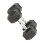 DS HEX Rubber Dumbbells (Pair) | 2.5 Kg to 20 Kg - Image 5