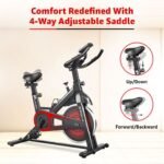 PowerMax Fitness BS-151 Exercise Bike with 10kg flywheel, LCD display & Friction Braking System - Image 4