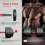 Sparnod Fitness Adjustable Dumbbells, SCD-30 - Image 10