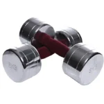 Ta Sports, Chromed Dumbell 1 Kg Colour Tufted Handle, 10510 - Image 4