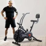 Sparnod Fitness, Upright Air Bike Exercise Cycle for Home Gym, SAB-03_R - Image 2