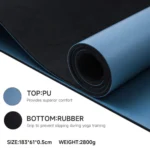 Bloom, LivePro Yoga Mat, LB7030, Blue - Image 4