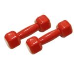 Ta Sports,s1 Hex Vinyl Dipping Dumbbell 4Kg*2Pcs, Db212, Red
