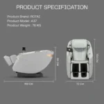 Rotai Ekanite Massage Chair (10 Years Warranty) - Image 7