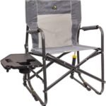 GCI Outdoor Freestyle Rocker Chair with Side Table, Heathered Pewter