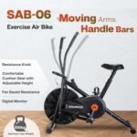 Sparnod Fitness, Upright Air Bike Exercise Cycle for Home Gym, SAB-06_R - Image 3