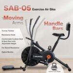 Sparnod Fitness, Upright Air Bike Exercise Cycle for Home Gym, SAB-05_M - Image 3