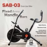 Sparnod Fitness, Upright Air Bike Exercise Cycle for Home Gym, SAB-03_R - Image 3