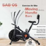 Sparnod Fitness, Upright Air Bike Exercise Cycle for Home Gym, SAB-05_R - Image 3