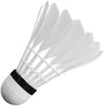 Joerex, White Shuttlecocks, 6 Pcs Duck Feather Badminton Balls - Image 2