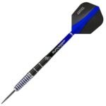 Harrows Cobalt Black/Blue 90% Tungsten Steel Tip Darts, 3 Supergrip Fusion Shafts, 3 Retina Flights (24g) - Image 3