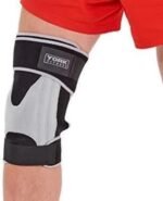 York, Fitness Stabilised Knee Support, Black - Image 2
