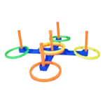 DS Ring Toss Game Set (5 Target, 6 Rings)