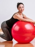Liveup, Stability Ball Without Pump, Ir97446, Red - Image 3