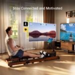 Kingsmith WR3L Foldable Water Rowing Machine - Red Oak - Image 3