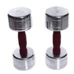 Ta Sports, Chromed Dumbell 1 Kg Colour Tufted Handle, 10510 - Image 2