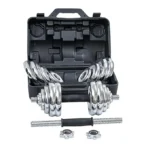 TA Sport Adjustable Chrome Barbell Dumbbell Set | 30 Kg - Image 4