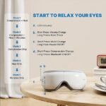 Renpho Eye Massager with Heat & Bluetooth Music, Rechargeable Eye Care Machine with 5 Modes, White - Image 5
