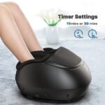 Renpho Foot Massager Machine with Heat, Shiatsu Deep Kneading Therapy With Remote Control, Black - Image 4
