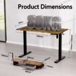 Kingsmith ETSFI21 Smart Adjustable Electric Standing Desk with Drawer and Monitor Stand - Image 6