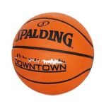 Spalding Downtown Rubber Basketball, Size 7, Black - Image 3
