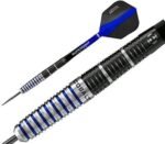 Harrows Cobalt Black/Blue 90% Tungsten Steel Tip Darts, 3 Supergrip Fusion Shafts, 3 Retina Flights (23g) - Image 3