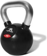 Ta Sport, Black Rubber Kettlebell With Chrome Hand, Gl1207Ata (4 Kg to 32 Kg, Sold as Piece) - Image 4