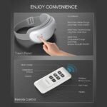 Renpho Eye Massager with Heat & Bluetooth Music, Rechargeable Eye Care Machine with 5 Modes With Remote, White - Image 7