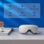 Renpho Eye Massager with Heat & Bluetooth Music, Rechargeable Eye Care Machine with 5 Modes, White - Image 6