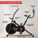 Sparnod Fitness, Upright Air Bike Exercise Cycle for Home Gym, SAB-03_R - Image 5