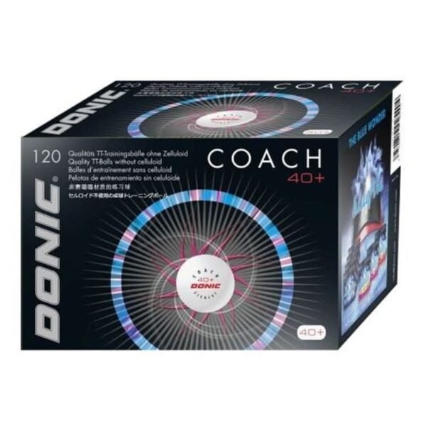 Donic Coach Table Tennis Ball 120 Pcs/Box White